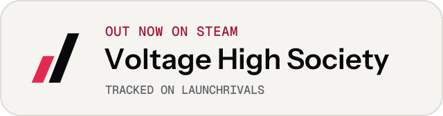 Light launch badge for Voltage High Society