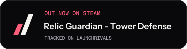 Dark launch badge for Relic Guardian - Tower Defense