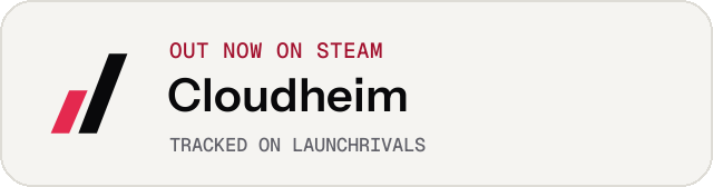 Light launch badge for Cloudheim