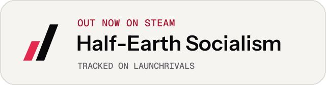 Light launch badge for Half-Earth Socialism