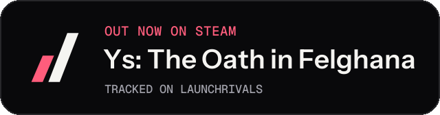 Dark launch badge for Ys: The Oath in Felghana