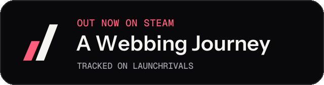 Dark launch badge for A Webbing Journey