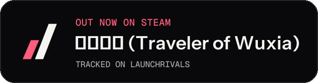 Dark launch badge for 天外武林 (Traveler of Wuxia)