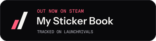 Dark launch badge for My Sticker Book