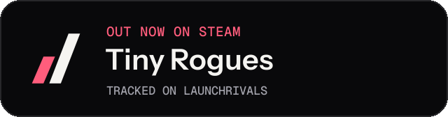 Dark launch badge for Tiny Rogues