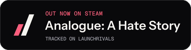 Dark launch badge for Analogue: A Hate Story