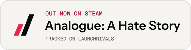 Light launch badge for Analogue: A Hate Story