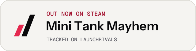 Light launch badge for Mini Tank Mayhem