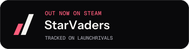 Dark launch badge for StarVaders