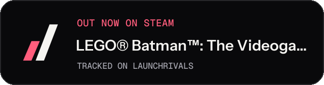 Dark launch badge for LEGO® Batman™: The Videogame
