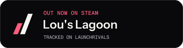 Dark launch badge for Lou's Lagoon