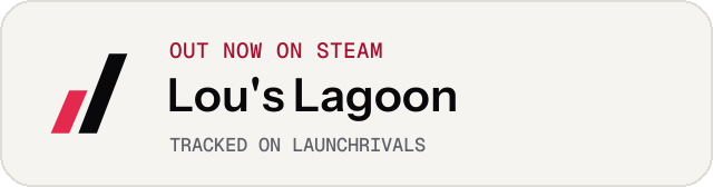 Light launch badge for Lou's Lagoon
