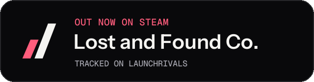 Dark launch badge for Lost and Found Co.