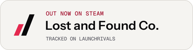 Light launch badge for Lost and Found Co.