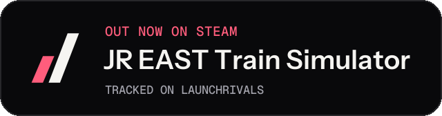 Dark launch badge for JR EAST Train Simulator