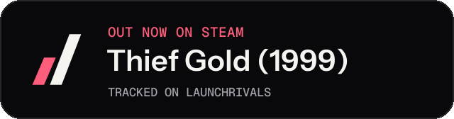 Dark launch badge for Thief Gold (1999)