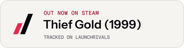Light launch badge for Thief Gold (1999)