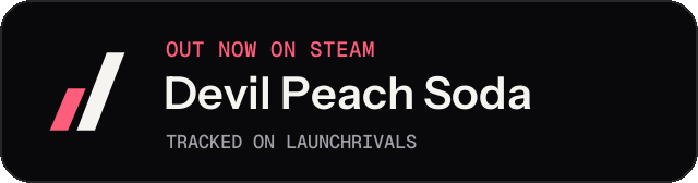 Dark launch badge for Devil Peach Soda