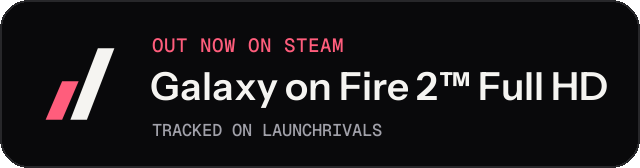 Dark launch badge for Galaxy on Fire 2™ Full HD
