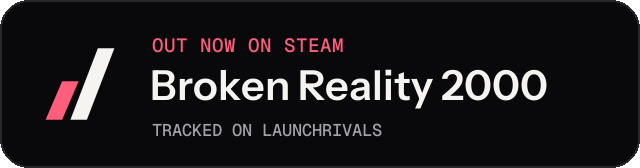 Dark launch badge for Broken Reality 2000