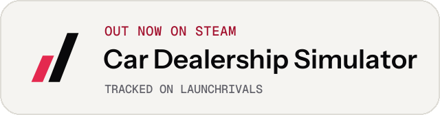 Light launch badge for Car Dealership Simulator