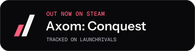 Dark launch badge for Axom: Conquest