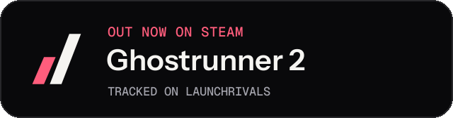 Dark launch badge for Ghostrunner 2