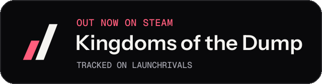 Dark launch badge for Kingdoms of the Dump