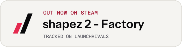 Light launch badge for shapez 2 - Factory