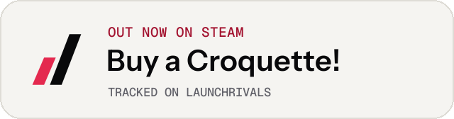 Light launch badge for Buy a Croquette!