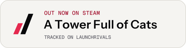 Light launch badge for A Tower Full of Cats