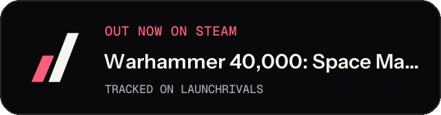 Dark launch badge for Warhammer 40,000: Space Marine 2