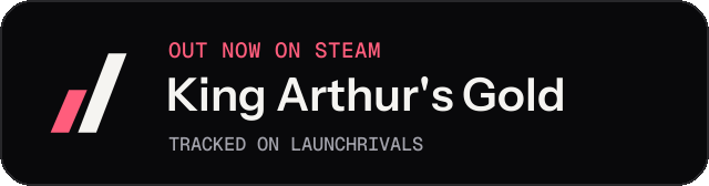 Dark launch badge for King Arthur's Gold