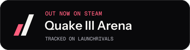 Dark launch badge for Quake III Arena