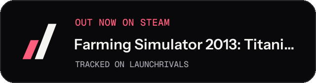 Dark launch badge for Farming Simulator 2013: Titanium Edition
