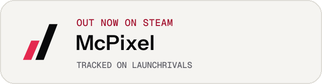 Light launch badge for McPixel