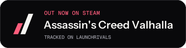 Dark launch badge for Assassin's Creed Valhalla