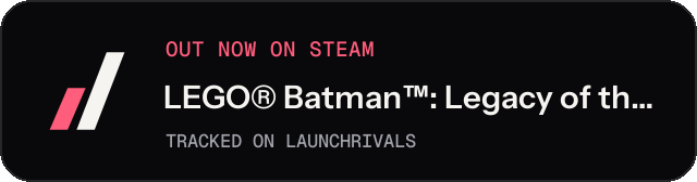 Dark launch badge for LEGO® Batman™: Legacy of the Dark Knight