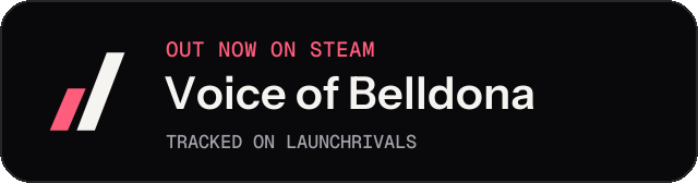 Dark launch badge for Voice of Belldona