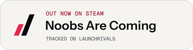 Light launch badge for Noobs Are Coming