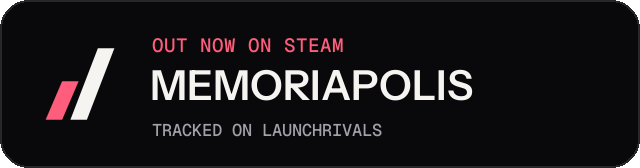 Dark launch badge for MEMORIAPOLIS