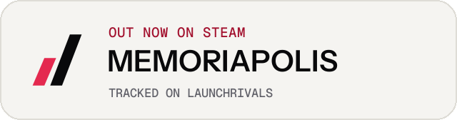 Light launch badge for MEMORIAPOLIS