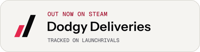 Light launch badge for Dodgy Deliveries
