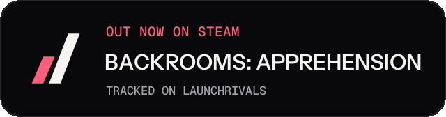 Dark launch badge for BACKROOMS: APPREHENSION