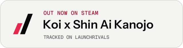 Light launch badge for Koi x Shin Ai Kanojo