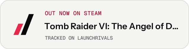 Light launch badge for Tomb Raider VI: The Angel of Darkness (2003)