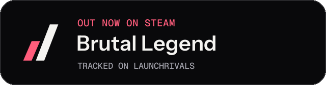 Dark launch badge for Brutal Legend