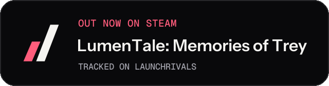 Dark launch badge for LumenTale: Memories of Trey