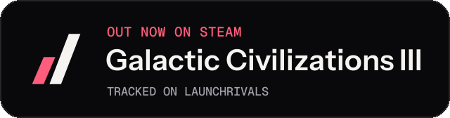 Dark launch badge for Galactic Civilizations III