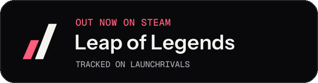 Dark launch badge for Leap of Legends